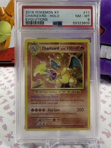 Charizard 11/108 Evolutions Holo - PSA 8