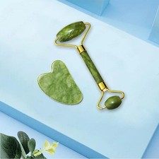 Jade Gua Sha Face Massager Roller Facial Lifting Neck Body Slimming Tool