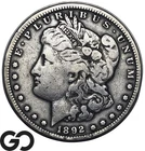 1892-CC Morgan Silver Dollar Coin *Better Date Carson City Issue*