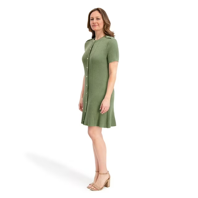 French Connection Women's Mini Sweater Dress Size L Olive | eBay