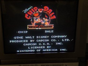 Capcom Disney's Chip 'N Dale: Rescue Rangers Nintendo NES 1990 w/  Box