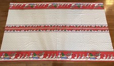 Leacock Christmas Geese Tablecloth 60x100 Vintage Made in USA Holiday Parade