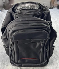 Rolling Laptop Multi Pocket XL Bag w/ Wheels 24 Inch Computer Travel Backpack