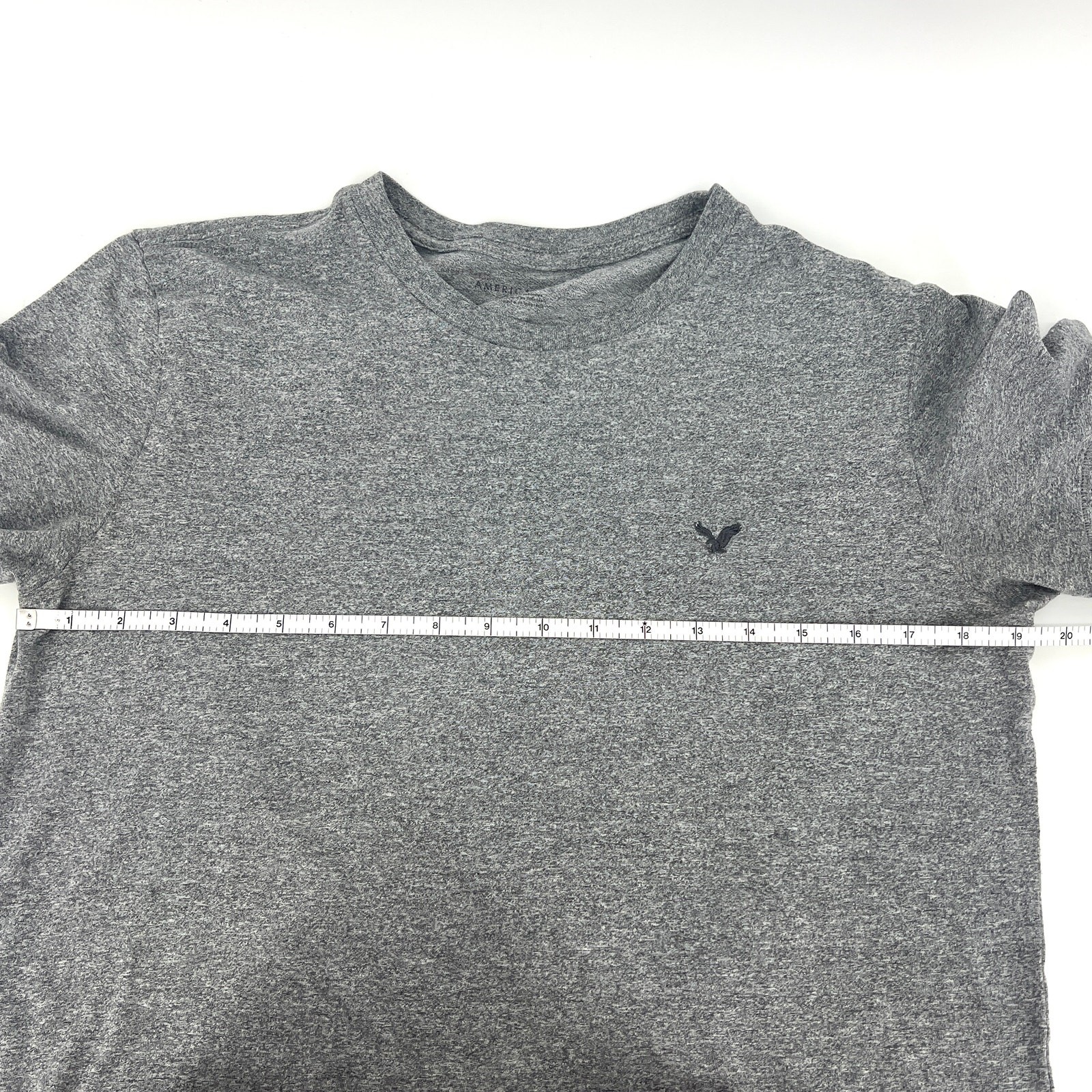 American Eagle Unisex Gray Basic Lightweight T Sh… - image 3
