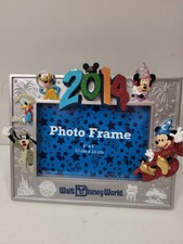 Walt Disney World 4x6 Picture Frame 2014 Mickey  Minnie Mouse Pluto Donald Duck
