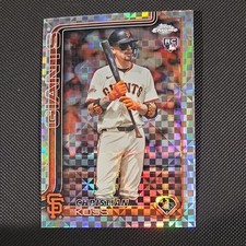 Topps 2025 Chrome Update-X-Fractor Rookie Christian Koss #USC26 Giants Baseball