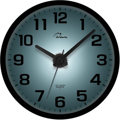 Wallarge Night Light Wall Clock for Bedroom - Silent Lighted up Wall Clock Glow