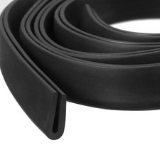 15/64"x 19/32"x 9.8ft Rubber U Channel Edge Trim Round Type Fit for 1.5-2mm Edge