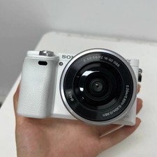 Sony Alpha A6000 Mirrorless Digital Camera w/16-50mm Lens with Accessories White