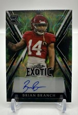 2023 Leaf Exotic - Brian Branch XRC Rookie Scope 1/5 Auto