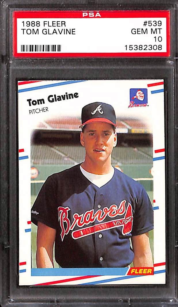 1988 Fleer #539 Tom Glavine PSA 10 GEM-MT 15382308