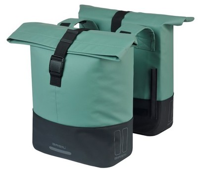 Doppelpacktasche Basil Cove 2832L 14 x 29 x 36 cm  grün/schwarz