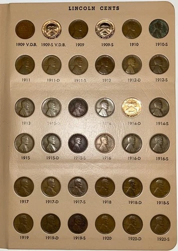 1909-2009 Lincoln Cent Penny Set Collection w/Proofs  295 Coins Dansco Missing 5