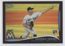 2014 Topps Chrome Update Mega Box Black Refractor 33/99 Andrew Heaney #MB-51 i4v