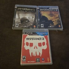 Resistance 1 2 & 3 Trilogy Complete Collection - PlayStation 3 PS3 - Lot Tested