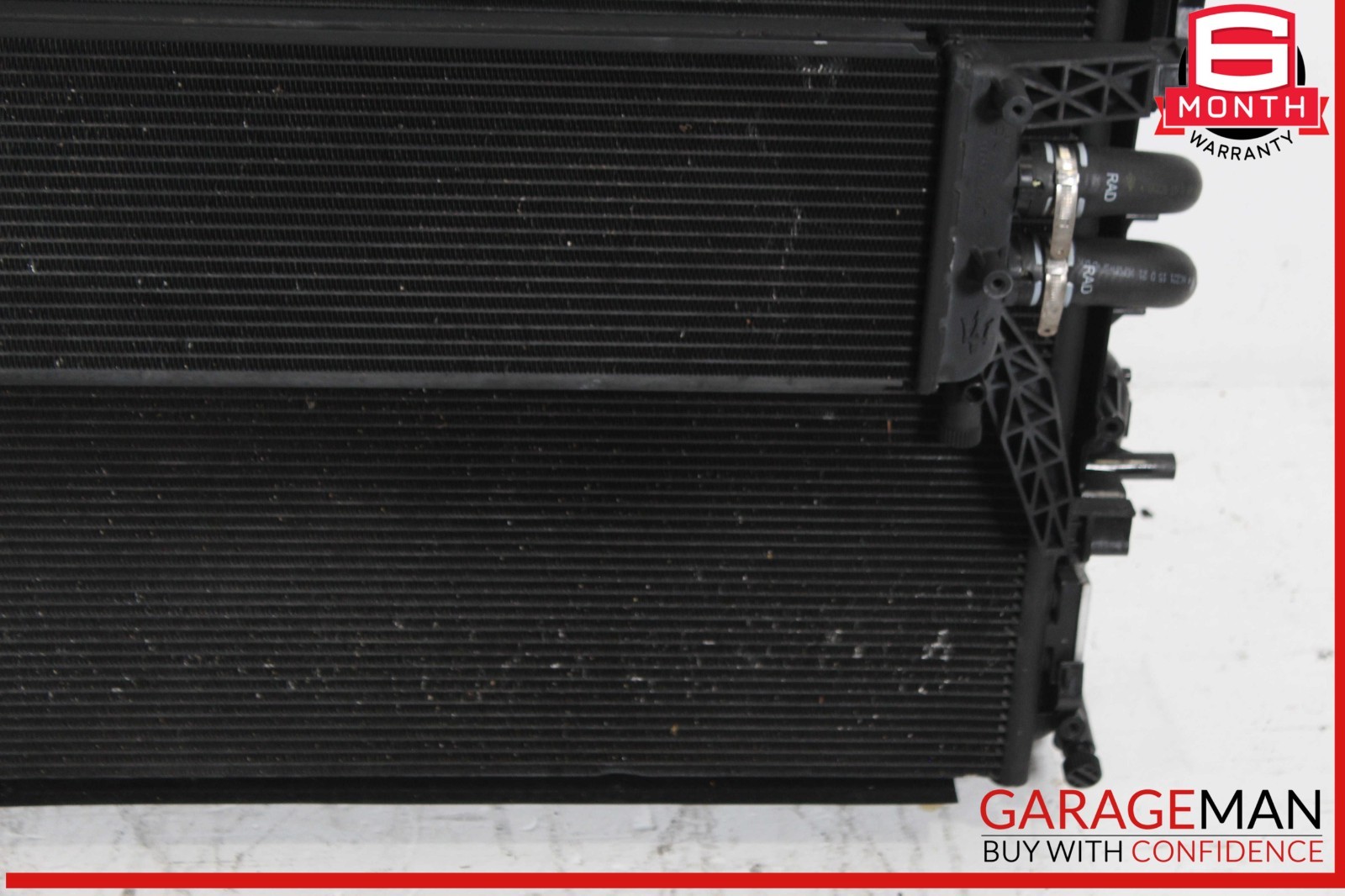 14-22 Maserati Ghibli 157 Water Cooling Radiator A/C Condenser Assy OEM