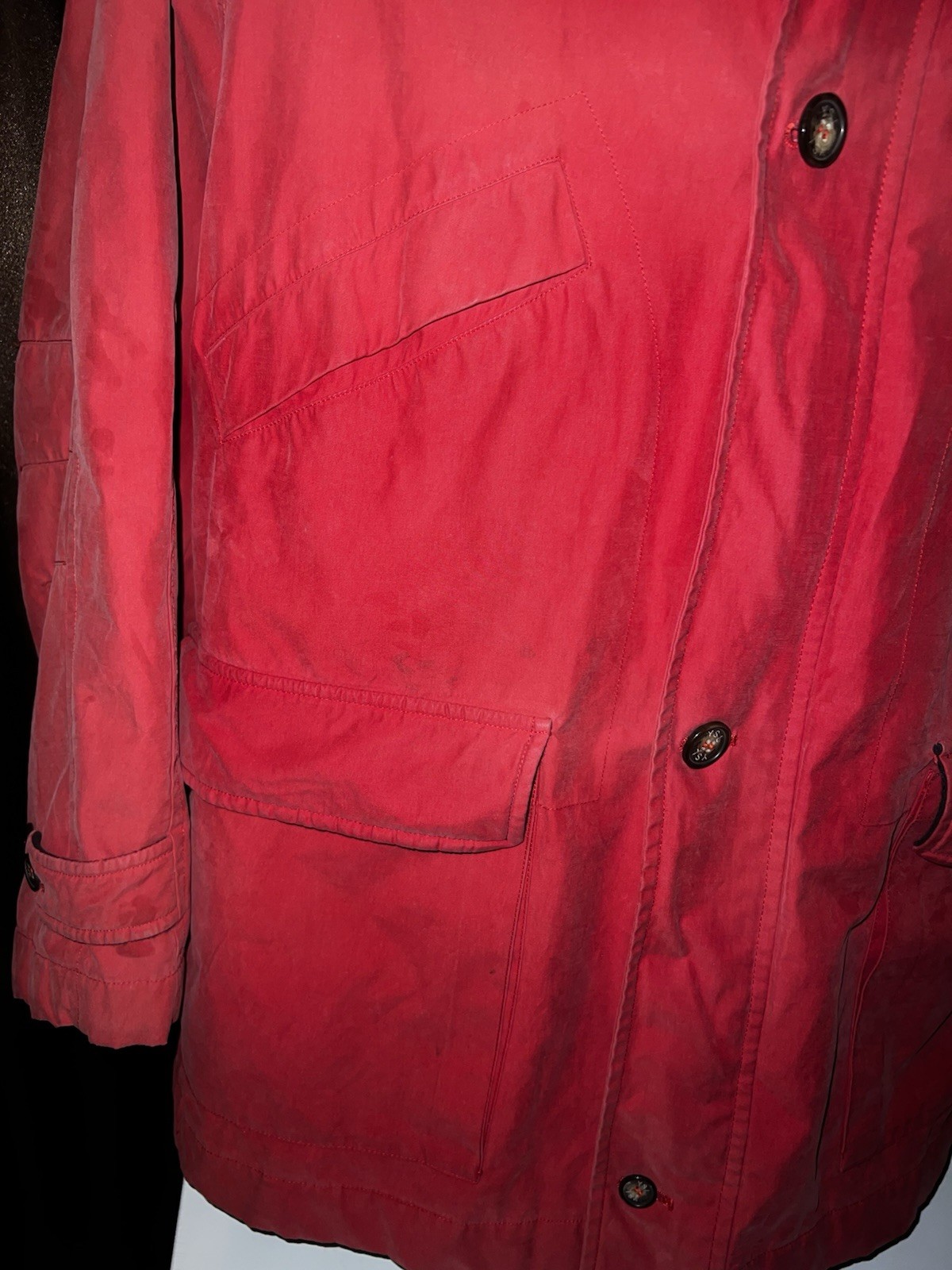 Giacca rossa uomo vintage Yves Saint Laurent taglia XL