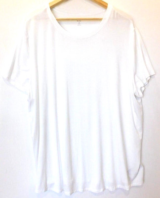 Gap Women T-Shirt Top White SIZE XXL Rayon Spandex Luxe Fabric Crew Neck SS