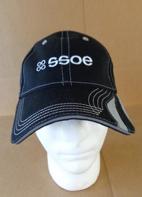 SSOE Group Construction Embroidered Baseball Hat Black Cap Hook&Loop Adjustable
