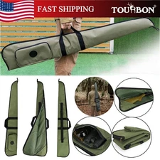 TOURBON Shooting Tactical Gun Bag Soft Carry Case w/Ammo Storage Side Pouch Gift