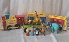 Vtg #991 FP Little People Circus Trains, Cars, Animals 12 piece