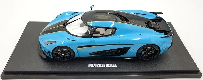 GT Spirit 1/18 Scale Resin GT881 - Koenigsegg Regera - Blue/Black - Image 3 of 4