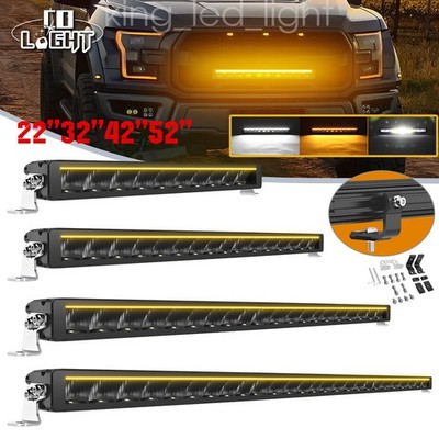E-Prüf  22/32/42/52'' LED Driving Lightbar Spot Flood Offroad LKW PKW Lichtbalken