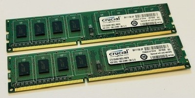 8GB (2 x 4GB) Crucial CT51264BD186DJ.M8FN PC3-14900 DDR3L-1866 Computerspeicher