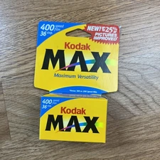 Kodak Max Versatility 35mm Color Film - 36 Exp. ISO 400/27° Expired 02/2003 New