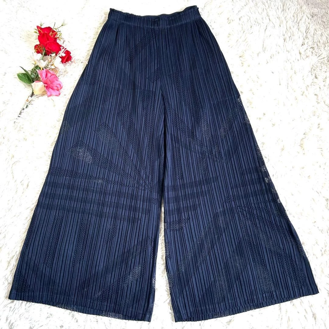 ISSEY MIYAKE Blue Polyester Pants for Women for sale | eBay