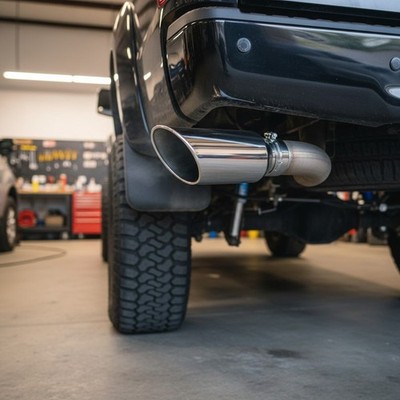 Durable and Polished 5'' x 7'' Diesel Exhaust Tip for Trucks - Bolt-On Design