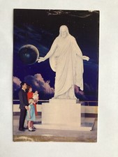 Vintage Jesus Sculpture by Bertel Thorvaldson Temple Square Salt Lake Postcard