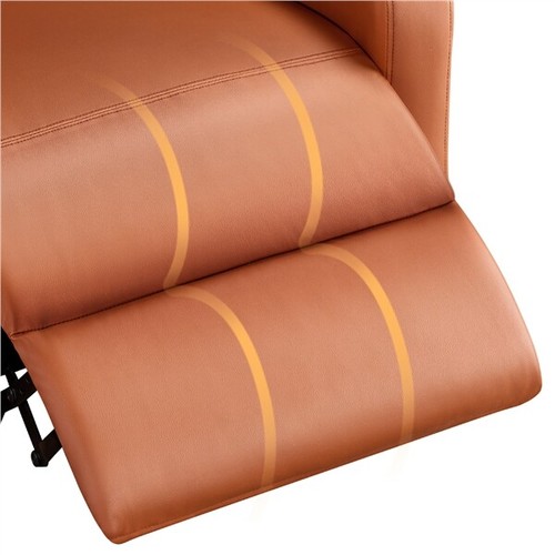 Recliner Armchair Sofa Chair Modern Single Leather w/Padded Seat for Living Room - Picture 7 of 12