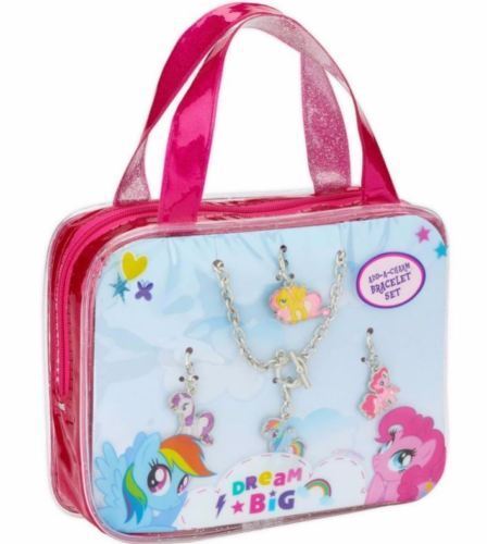My Little Pony Jewelry Charm Bracelet and Bonus Bag With 4 Metal Charms for sale online