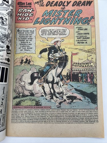 The Rawhide Kid #141 Vol. 1 1977 Marvel Comics Group - Picture 2 of 3