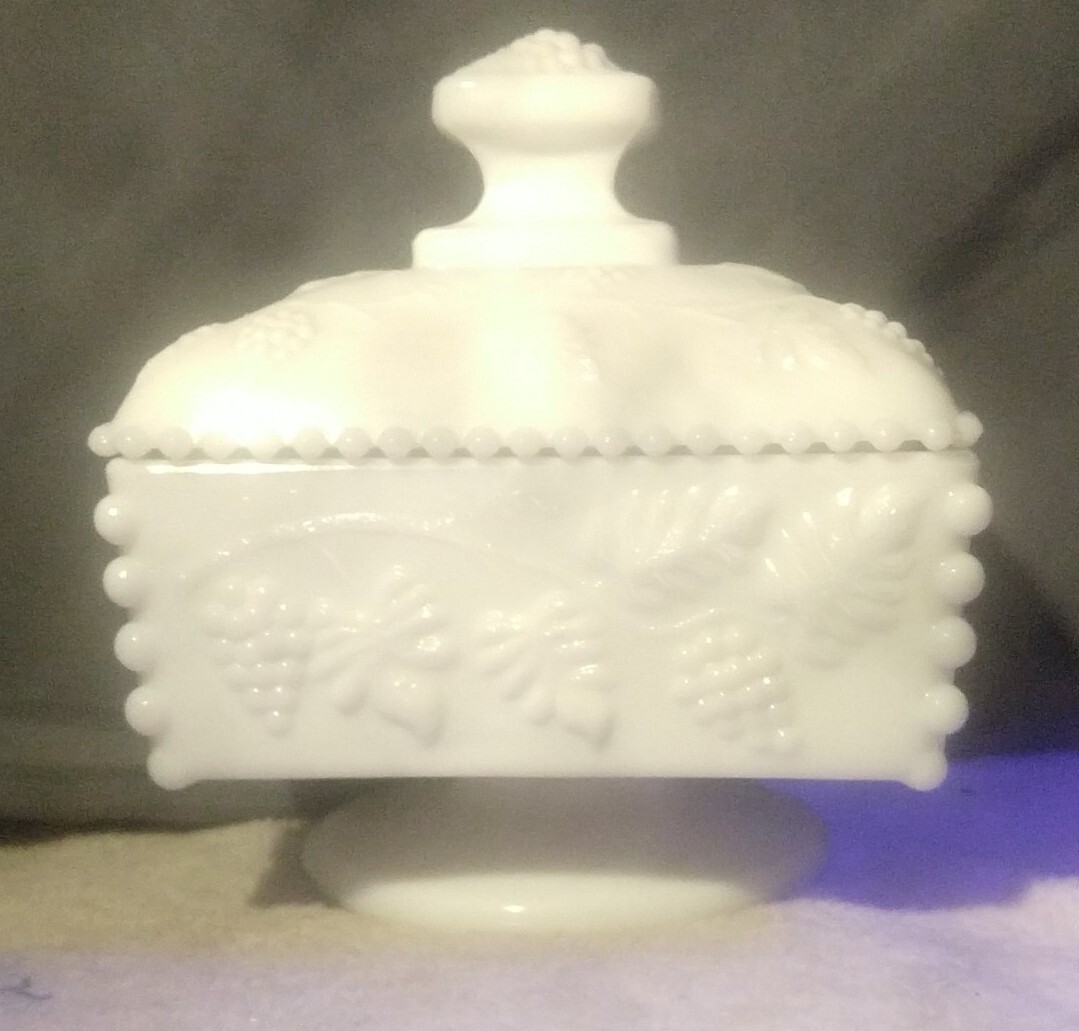 Vintage Westmoreland Milk Glass Candy Dish Elegant Retro Decor