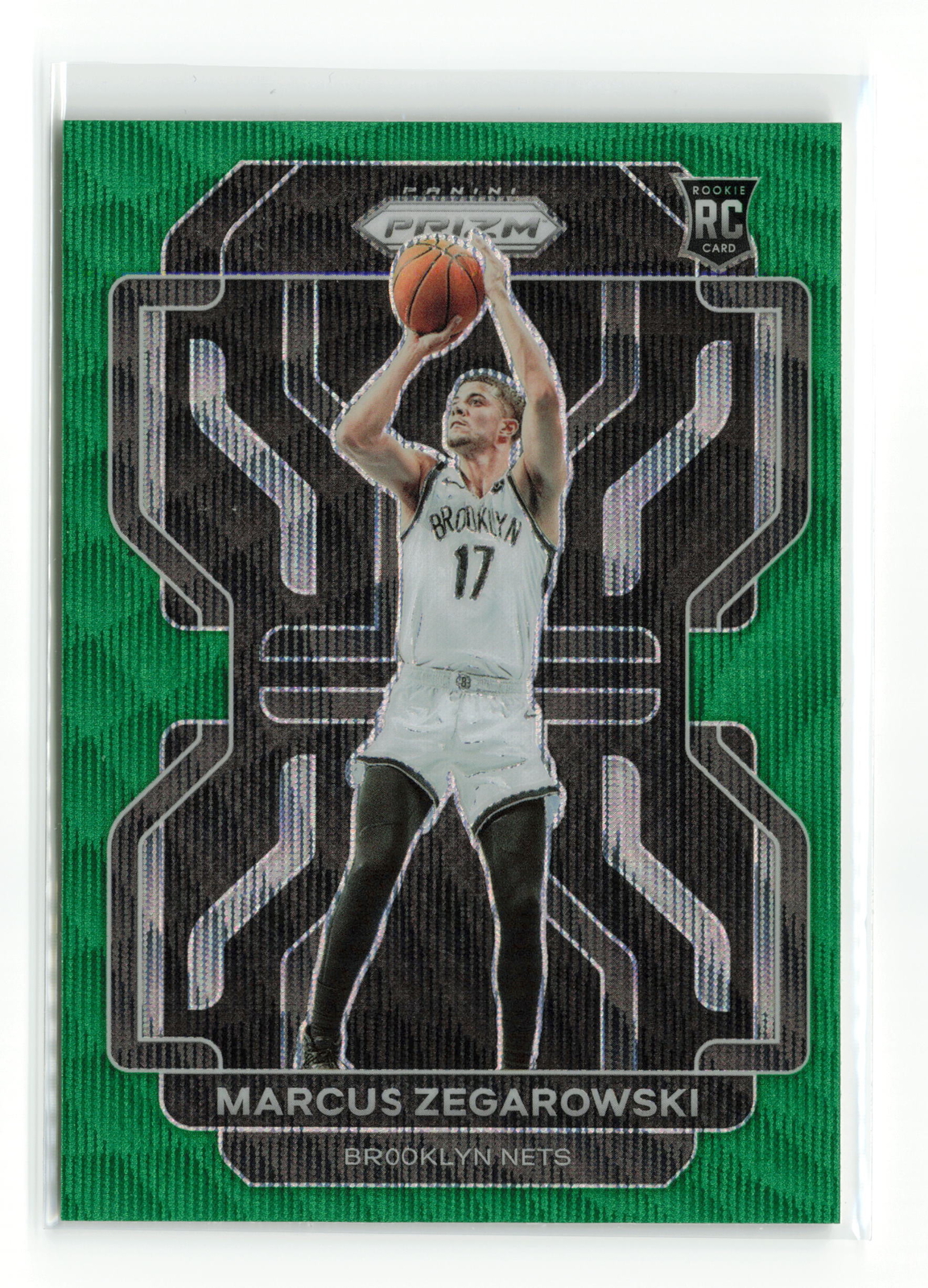 Marcus Zegarowski #300 RC 2021-22 PANINI PRIZM NETS Green Wave