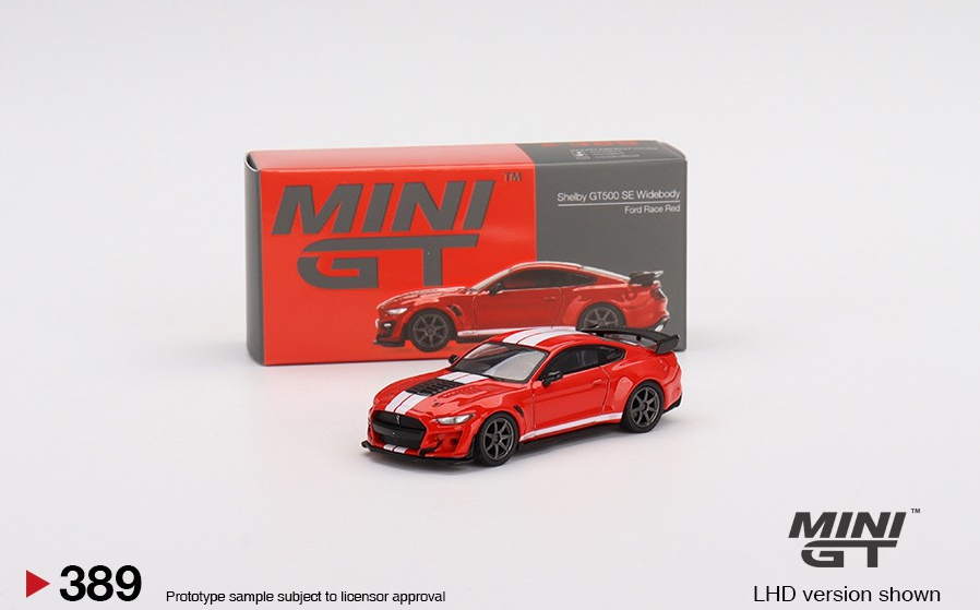 MINI GT 1:64 Shelby GT500 SE Widebody Ford Race Red LHD Car in box