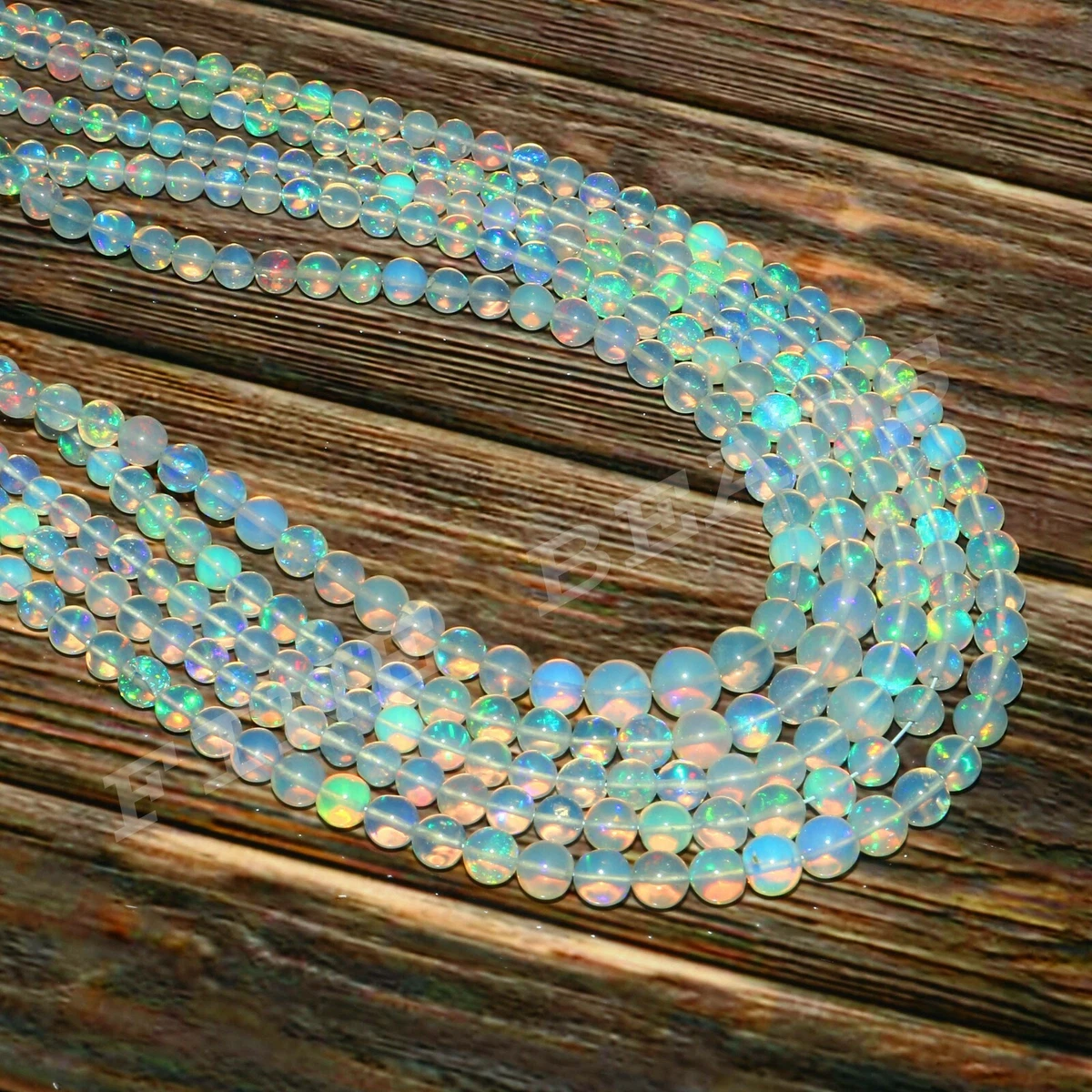 Ethiopia Opal Beads Natural Opal Balls Smooth Opal Balls Necklace