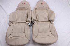 Chevrolet Corvette C5 Real Leather Covers For Sport Seats Light Oak Custom Made
