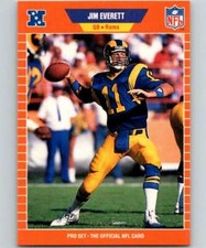 JIM EVERETT 1989 PRO SET #199 LA RAMS   (BOX 43) ID:14041