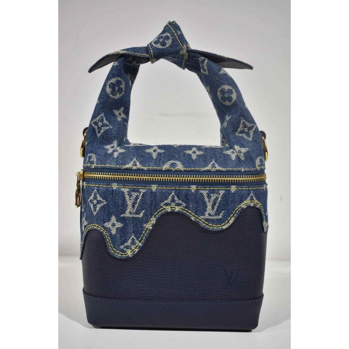 【値下げ】希少⭐︎ルイ・ヴィトン LOUIS VUITTON×NIGOプレート Louis Vuitton Nigo Japanese Cruiser Denim Blue LV Made Shoulder