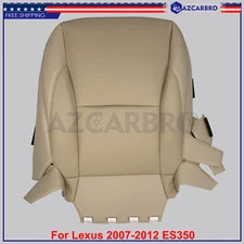 For Lexus 2007-2012 ES350 New Leather Driver Bottom Perforated Seat Cover Tan