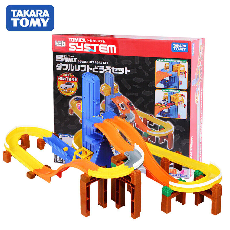 Takara Tomy Tomica System 5way Double Lift Road Set Limited Takara Tomy Tomica System 5way Double Lift Road Set Limited