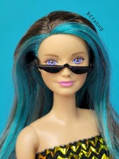 MATTEL BLACK TRIANGULAR SUNGLASSES SHADES FASHIONISTAS BARBIE ACCESSORY NEW