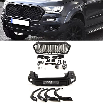 TRADE VEHICLE PARTS For Ford Ranger T6 2015-22 Front Bumper Kit Complete & Wheel Arches Raptor Style