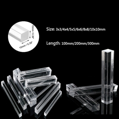 Acrylic transparent organics glass rod  DIY craft architectural model material