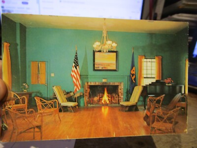 V3 MARYLAND Old Postcard Bethesda Rockwood National Girl Scout Camp Hoover Room