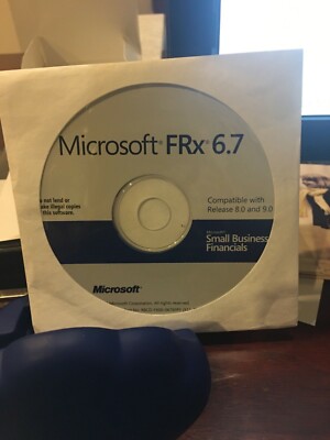 NEW Microsoft FRx 6.7 for Small Business Financials CD. Never Used