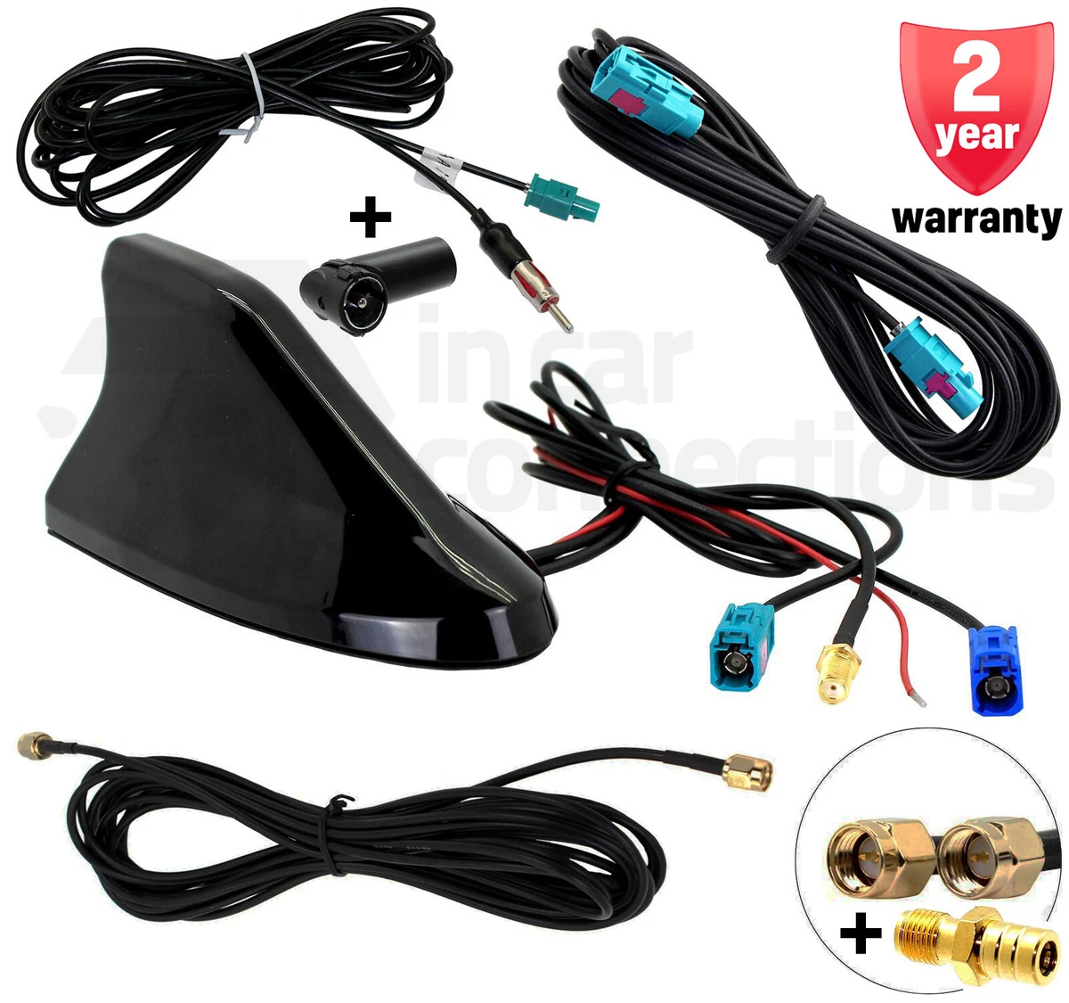 Antenna multifunzione auto auto tetto gps + dab + fm / am segnale radio  antenna pinna di squalo antenna antenna per auto tetto auto accessori